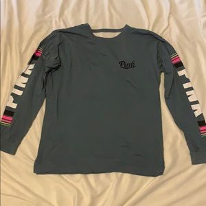 VS Pink open back long sleeve